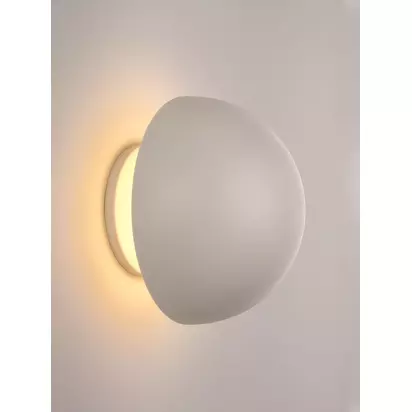 John Lewis Mushroom Rechargeable Dimmable Wall Light White | Dia.15 x D11cm