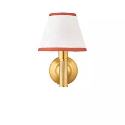 John Lewis Baily Rechargeable Wall Light, Bronze Brass | H24 x W15 x D19cm