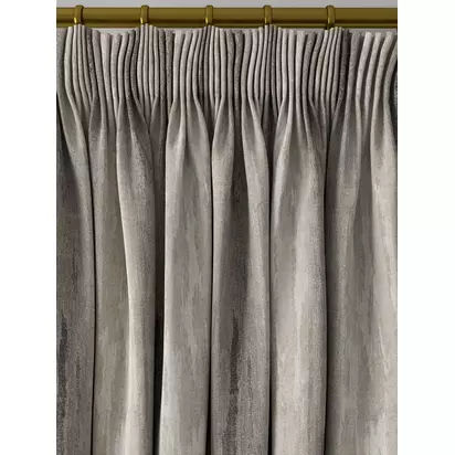 Clarke & Clarke Effetto Made to Measure Curtains or Roman Blind, Charcoal Charcoal
