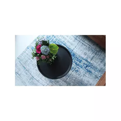 Louis De Poortere Mad Men Griff Collection Rug Bronx Azurite | H0.30 x W200 x D280cm