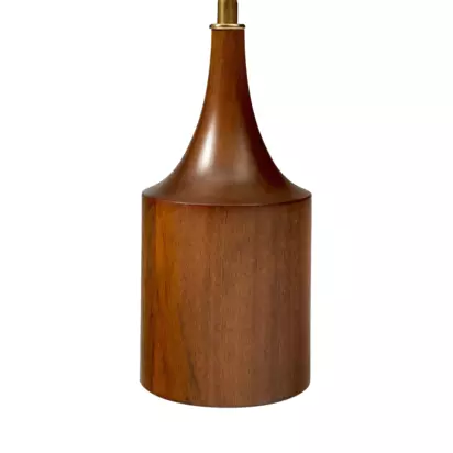 west elm Hudson Drinks Side Table, White/Walnut Natural | H56 x W24 x D24cm