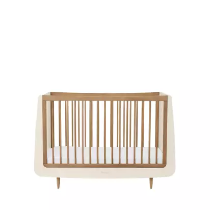 Snüz Snüzkot Skandi Cotbed Cashmere/Walnut | H89 x W72 x D133cm
