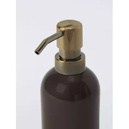 John Lewis Ceramic Soap Dispenser Cocoa | H 18.00 X W 6.50 X D 6.50 cm