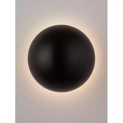 John Lewis Mushroom Rechargeable Dimmable Wall Light Black | H11 x W15 x D15cm