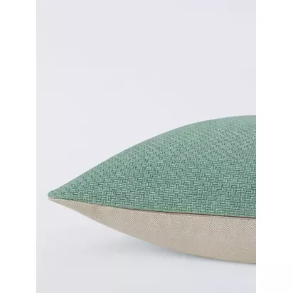 John Lewis Luce Textured Cushion Sage | H50 x W50cm
