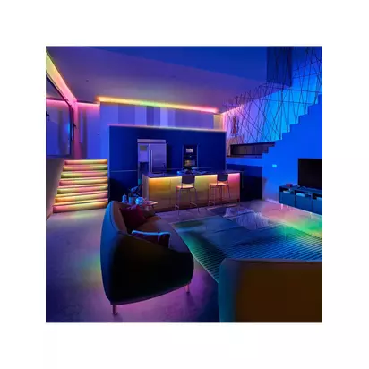WiZ Smart LED Strip RGB Gradient Colour, 10m Multi | H0.21 x W1 x D1000cm