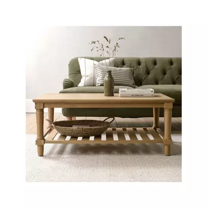 Cotswold Company Elkstone Coffee Table, Mellow Oak Mellow Oak | H45.00 x W110.00 x D70.00cm