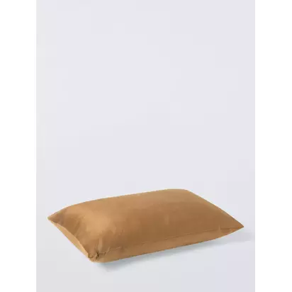 John Lewis Rectangular Velvet Cushion Bronze Gold | H35 x W55 x D6cm