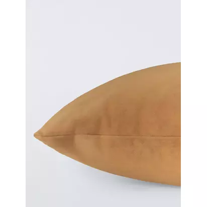 John Lewis Rectangular Velvet Cushion Bronze Gold | H35 x W55 x D6cm