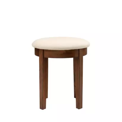 Cotswold Company Winchcombe Dressing Table Stool, Dark Oak Dark Oak | H46.00 x W40.00 x D40.00cm