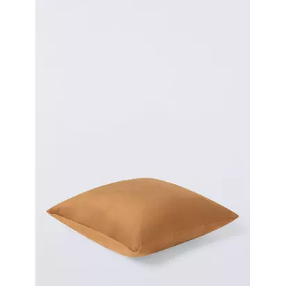 John Lewis Square Velvet Cushion Bronze Gold | H45 x W45 x D6cm