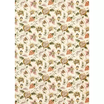 Clarke & Clarke Sizergh Made to Measure Curtains or Roman Blind, Blush/Sage Blush/Sage
