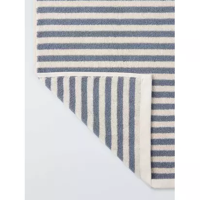 John Lewis Fine Stripe Towels Thistle | H90.00cm * W50.00cm