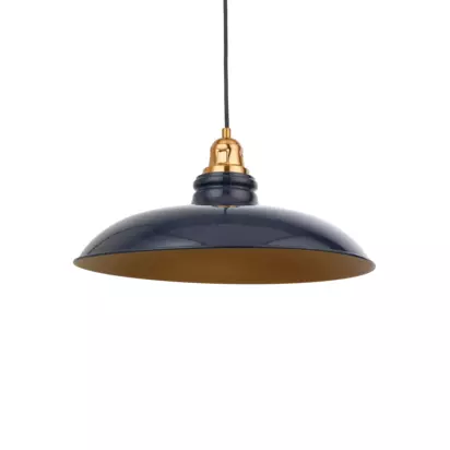 John Lewis Millhouse Pendant Ceiling Light Blue | H140 x W45 x D45cm