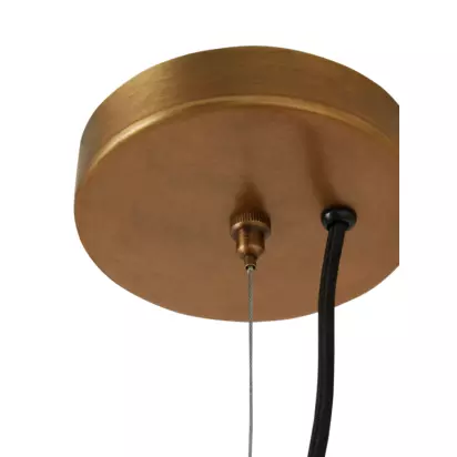 MADE Matara Woven Bamboo Pendant Ceiling Light, Cream Cream | H35 x W90 x D90cm