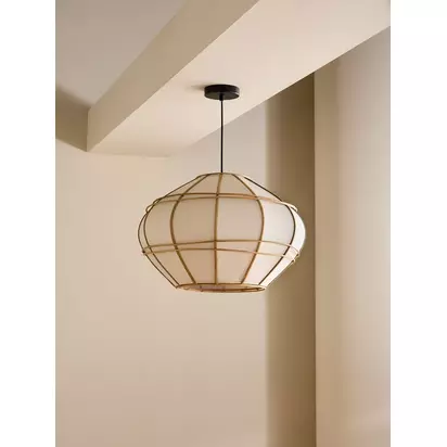 MADE Judah Pendant Ceiling Light, Natural Multi | H36 x W56 x D59cm