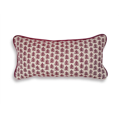 Cushion - Rectangular - Tobias and The Angel Coral Garnet