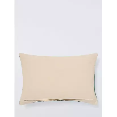 John Lewis Poncho Stripe Cushion, Multi Blue/Multi | 40 x 60cm