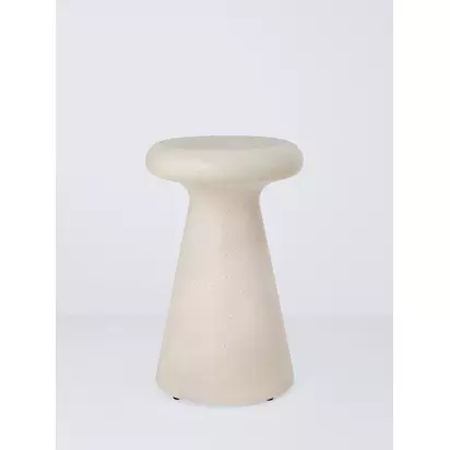 John Lewis Round Garden Side Table, Concrete Concrete | H46 x W30 x D30cm