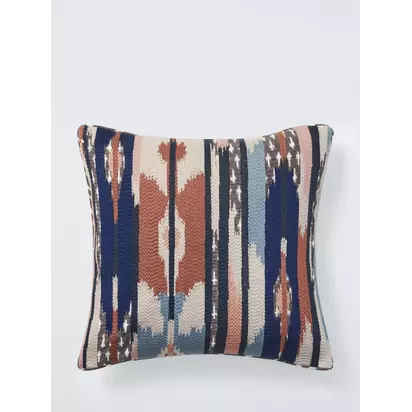 John Lewis Ampana Cushion, Multi Blue/Multi | 50 x 50cm