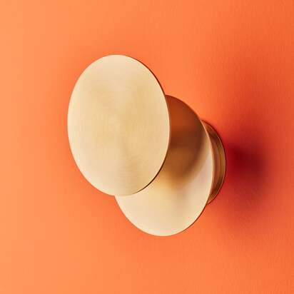 Franz rechargeable wall light in antique brass