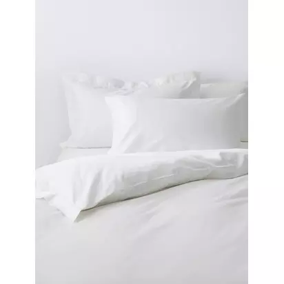 John Lewis The Ultimate Collection Luxury Egyptian Cotton Sateen 800 Thread Count Bedding White | King Size Pillowcase