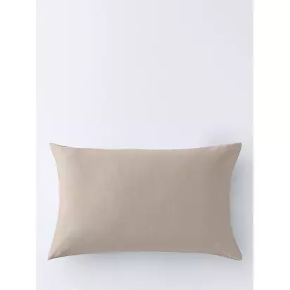 John Lewis Temperature Balance Cotton Sateen 400 Thread Count Bedding Latte | King Duvet Cover