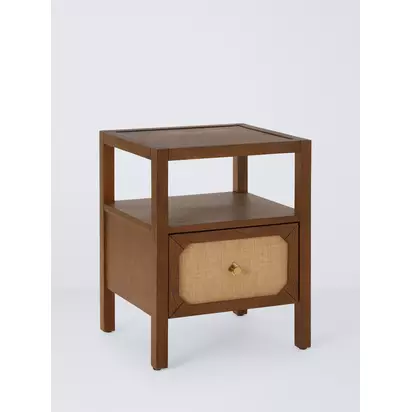 John Lewis Hetti 1 Drawer Bedside Table Natural | H590 x W450 x D400mm