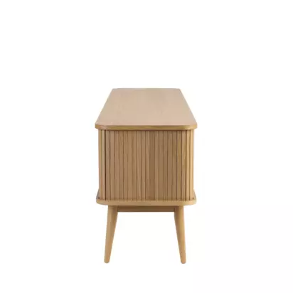 John Lewis Grayson Large TV Unit, Dark Brown Oak | H58.0  x W180.0 x D40.0 cm