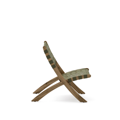 FSC 100% green cord and solid acacia wood Chabeli folding chair