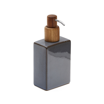 Silvet Gray Stoneware Soap Dispenser