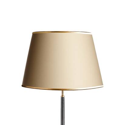 45cm Straight Empire shade in cream card with gold tape