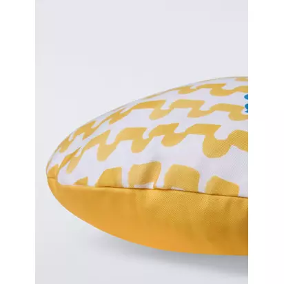 John Lewis Dolce Vita Round Cushion, Mimosa Mimosa | Dia.50 x D3.8cm