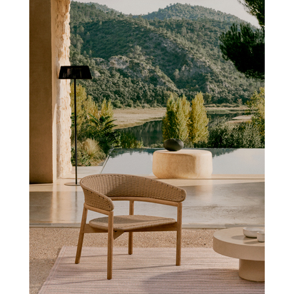 Aiguablava beige cement coffee table Ã˜66cm