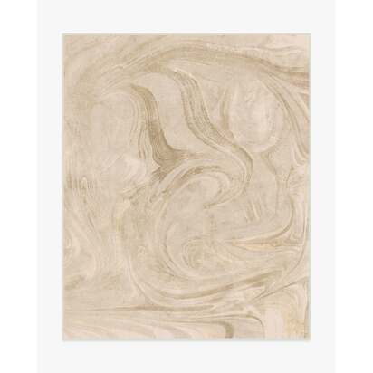 Marble Golden Ivory Flatwoven Rug - 245 x 305 cm - Rug + Pad System