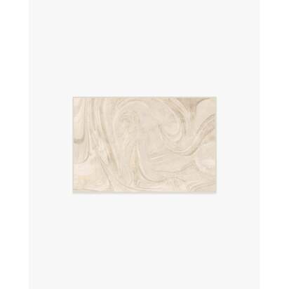 Marble Golden Ivory Flatwoven Rug - 60 x 90 cm - Rug + Pad System
