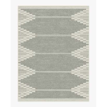 Sloane Grey Flatwoven Rug - 275 x 365 cm - Rug + Pad System