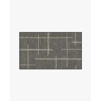 Stellan Charcoal Flatwoven Rug - 90 x 150 cm - Rug + Pad System