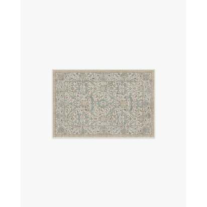 Montreal Natural Jade Flatwoven Rug by Morris & Co. - 60 x 90 cm - Rug + Pad System