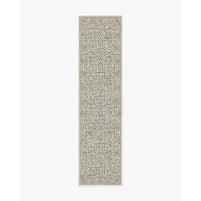 Montreal Natural Jade Flatwoven Rug by Morris & Co. - 75 x 305 cm - Rug + Cushioned Pad System