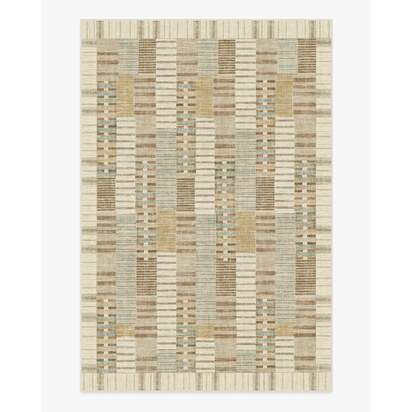 Selene Neutral Multicolour Flatwoven Rug by Architectural Digest - 185 x 275 cm - Rug + Pad System