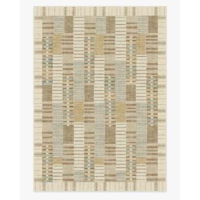 Selene Neutral Multicolour Flatwoven Rug by Architectural Digest - 305 x 425 cm - Rug + Pad System