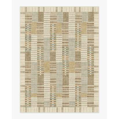 Selene Neutral Multicolour Flatwoven Rug by Architectural Digest - 275 x 365 cm - Rug + Cushioned Pad System