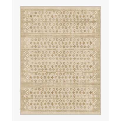 Lucia Natural Flatwoven Rug by goop - 275 x 365 cm - Rug + Pad System