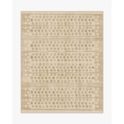 Lucia Natural Flatwoven Rug by goop - 245 x 305 cm - Rug + Cushioned Pad System