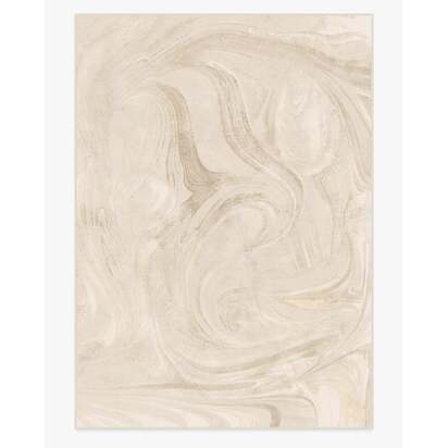 Marble Golden Ivory Flatwoven Rug - 305 x 425 cm - Rug + Pad System