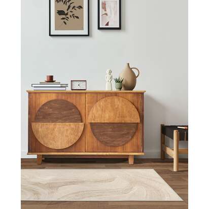 Marble Golden Ivory Flatwoven Rug - 200 x 290 cm - Rug + Pad System