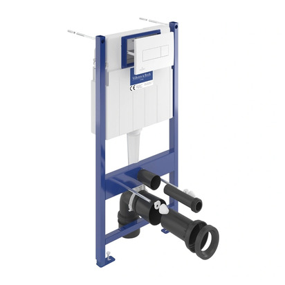 Villeroy & Boch ViConnect Pro S Toilet Frame with Cistern & Flush Plate Set - White