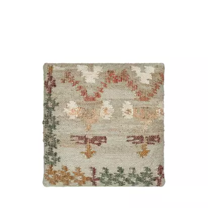 nkuku Dantri Square Cushion Cover, Soft Grey Soft Grey | H51 x W51 x D1cm