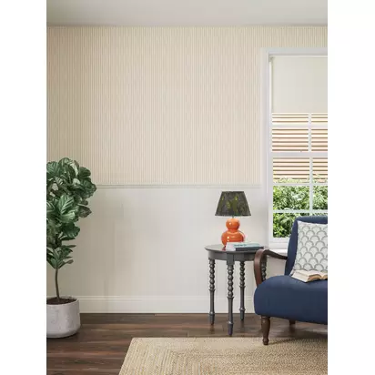 John Lewis Conwy Stripe Wallpaper Putty | W52 x D10.05m